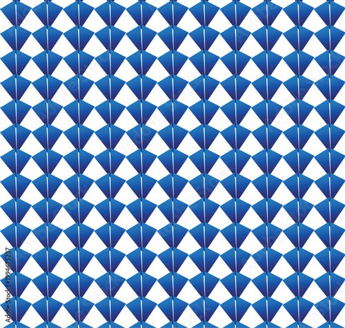 Geometric blue diamond pattern vector, abstract crystalline repeating background, modern sapphire jewel texture for textile and web design