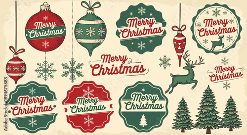 Christmas decorations and holiday ornaments.