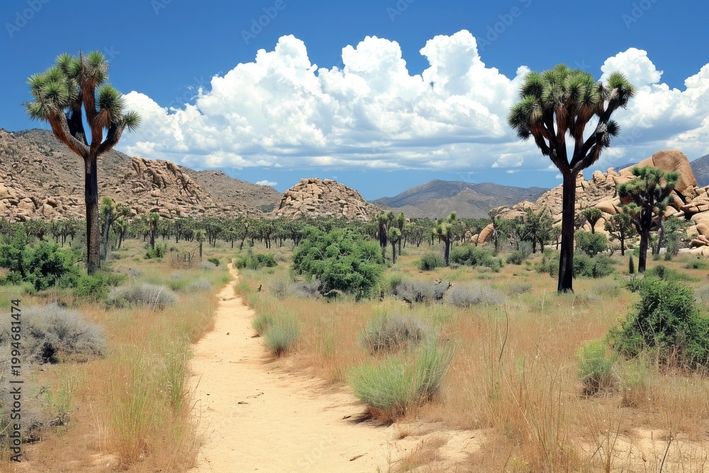 Fototapeta premium Joshua Tree landscape tree wilderness.