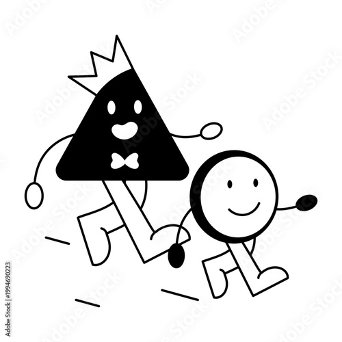 Glyph style icon representing guidance