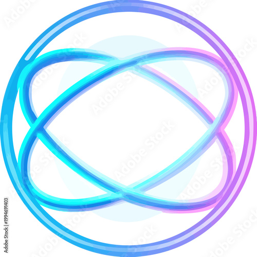 Abstract Atomic Symbol with Interconnected Orbits
