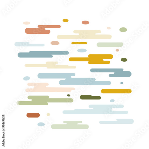 Abstract flowing geometric shapes and colors