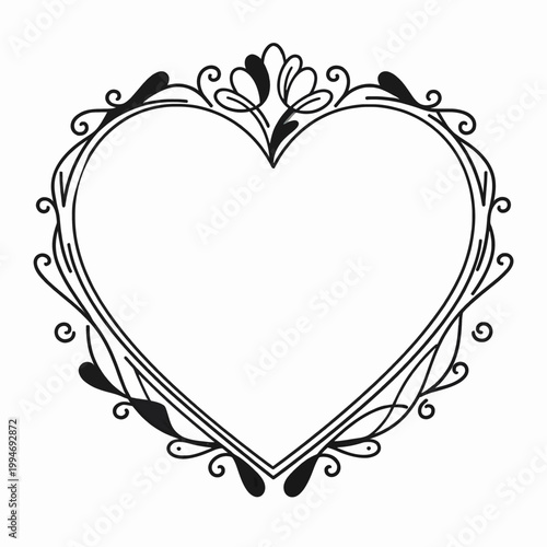 Decorative empty frames vector for wedding invitations, announcements, labels, certificates, and customizable greeting cards border