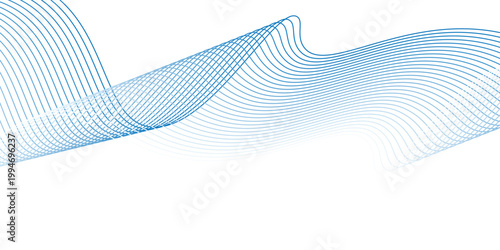 Vector abstract background with dynamic blue waves. vector background pattern