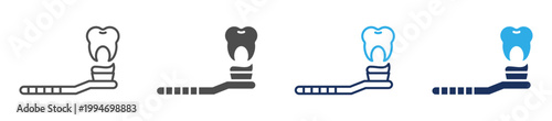 dental hygiene multi purpose icon set