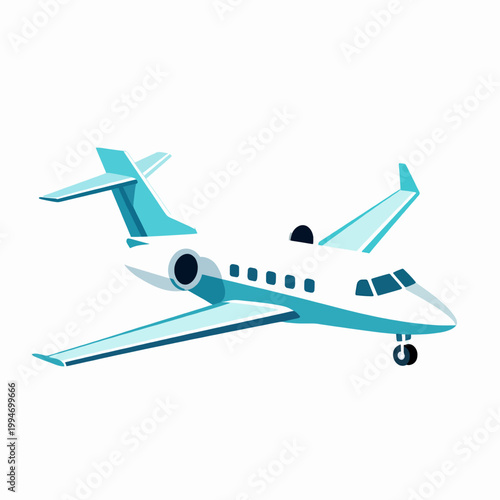 Aviation Travel Logo: Minimalist Flat Vector Graphic of an Airplane Flying with Speed Lines Stamp Design