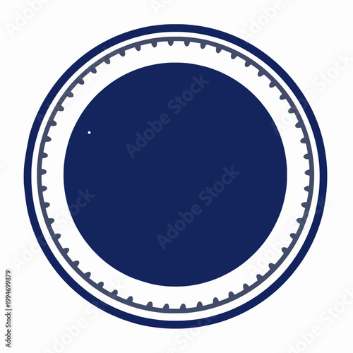 Official Notary Public Seal Stamp Vector Illustration - Legal Certification Graphic for Documents and Contracts