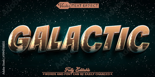  Cosmic Galactic Space Universe Typography Vector Fully Editable Smart Object Text Effect