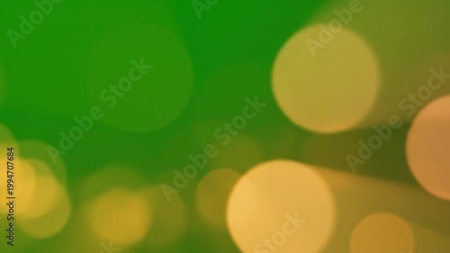 Soft Green Gold Bokeh Defocused Luxury Background Video