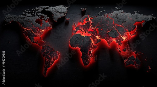 Dramatic conceptual illustration of a fractured and exploding metallic world globe, symbolizing geopolitical fracturing, global crisis, and the chaotic transformation of world orders.