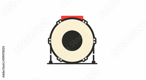 Japanese Taiko Drum Musical Instrument.