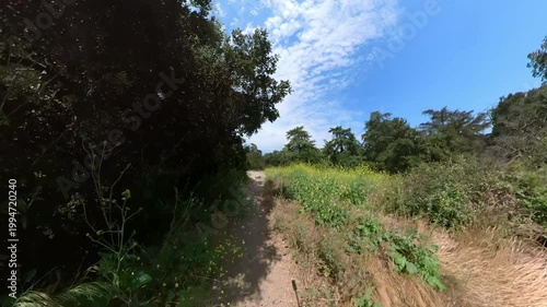 Mountain Bike Franklin Canyon POV Front View 05 California USA