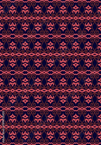 red and gold seamless pattern