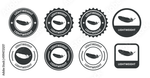 Lightweight logo vector template. Suitable for information and product label