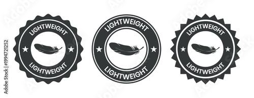 Lightweight logo vector template. Suitable for information and product label