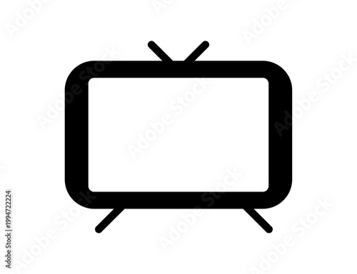 シンプルなテレビのイラスト