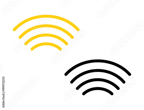 シンプルな電波のイラスト