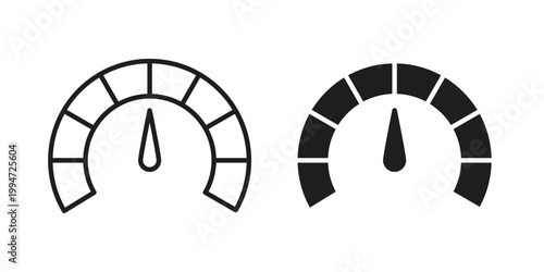 Canvastavla Tachometer icon graphic vectors for website design