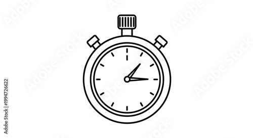 Stopwatch timer clock icon graphic.
