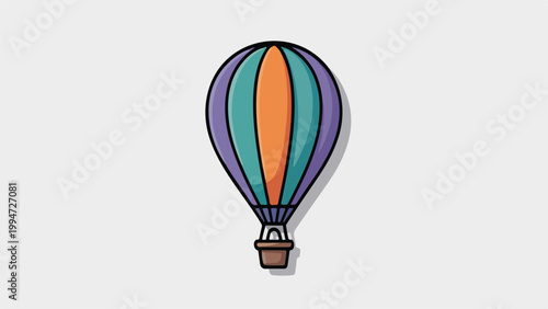 hot air balloon isolated