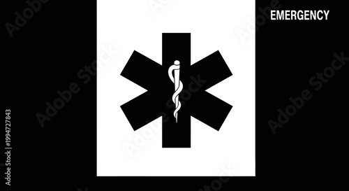 Emergency Medical Symbol Star of Life.