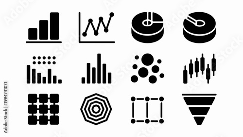 Precision technical data chart and module set – Suitable for scientific data analysis, industrial monitoring, or professional reporting tools.