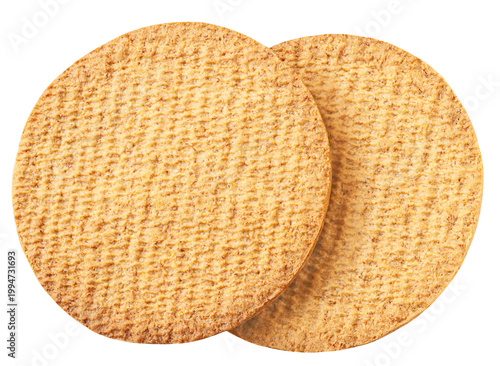 Falling  Biscuit cookies isolated on white background. Levitating  crispy cookies  Top view. Flat lay