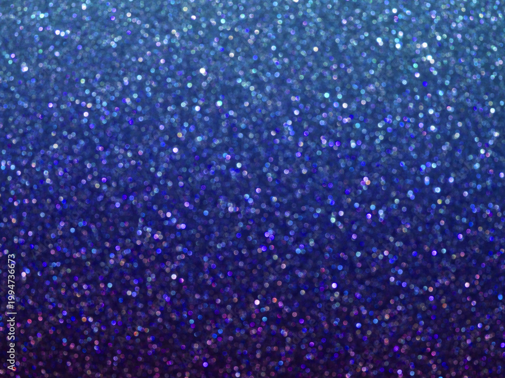 Fototapeta premium Blue sparkle background. Indigo blue glitter background. Blue glimmer. Abstract twinkle texture. Glitter surface. Glimmer layout. Holiday layout. Diamond, stars surface. Celebration holiday background