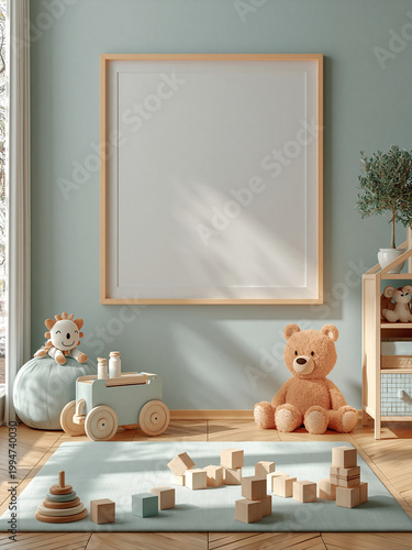 Kids room frame mockup