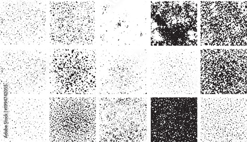 Distressed Grunge Texture Overlay Set with Scratches and Grain  with and black  grunge effect. Old damage Dirty grainy and scratches.  vector design on transparent background.