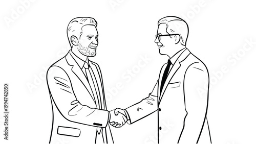 two businessmen shaking hands