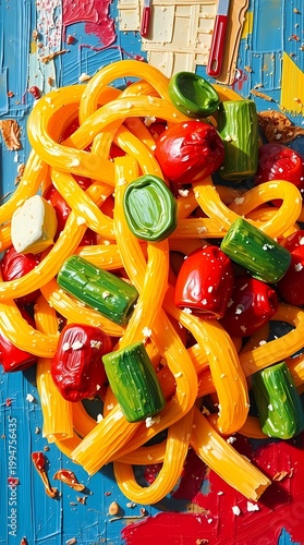 pasta italian cuisine spaghetti noodles creamy alfredo sauce tomato basil recipe homemade cooking meal gourmet dinner plate fresh ingredients kitchen delicious food dish traditional mediterranean 