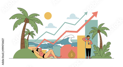 A stylized tree silhouette against a vibrant green hill evokes a sense of tranquility and growth, suitable for marketing materials or website backgrou