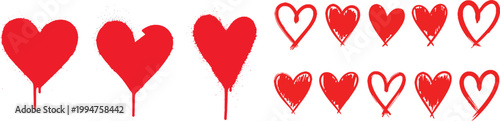 Collection of red hearts a vibrant and symbolic visual representation of love
