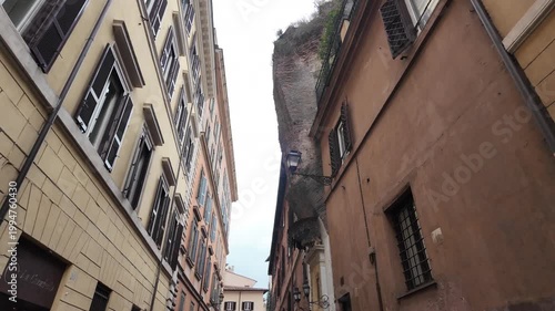 Narrow Streets Of Trastevere District In Rome Italy