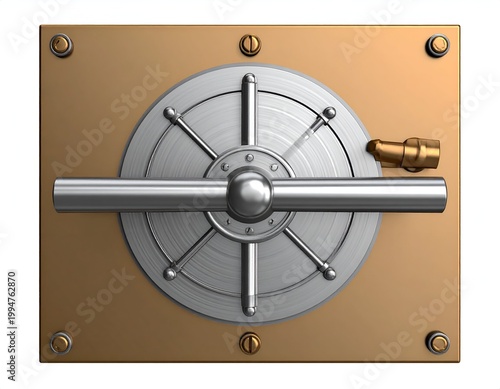 Secure Vault Door - A Symbol of Protection and Financial Security.