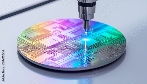 極紫外線リソグラフィーによる回路パターン形成, EUV Lithography Circuit Pattern Projection on Silicon Wafer	