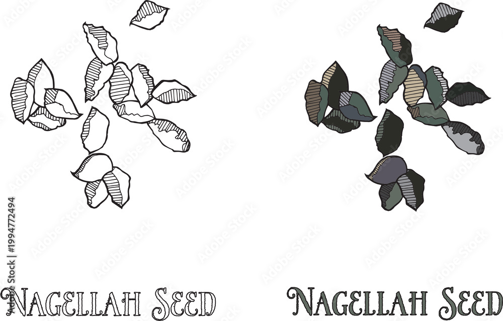 Naklejka premium NAGELLAH RASTER