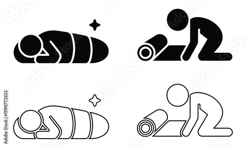 Comparison of old and new logo designs for a fitness or sports brand