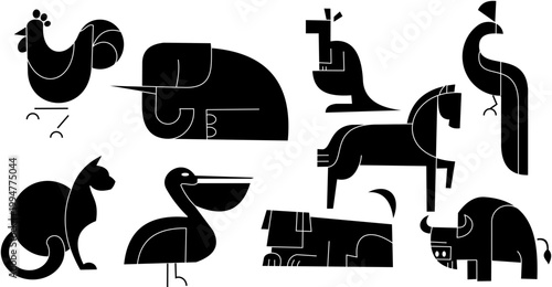 all kinds of animals
