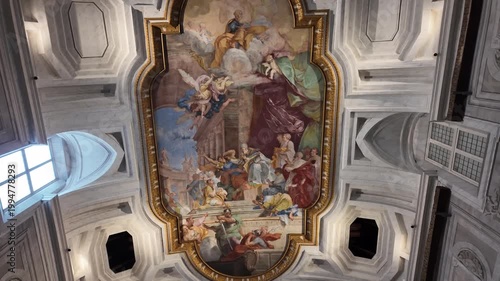 Ceiling Fresco Miracle Of The Chains San Pietro In Vincoli Rome