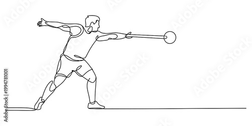 Three wooden clothes pegs hanging on a laundry line in a continuous single line drawing style Vector, illustration