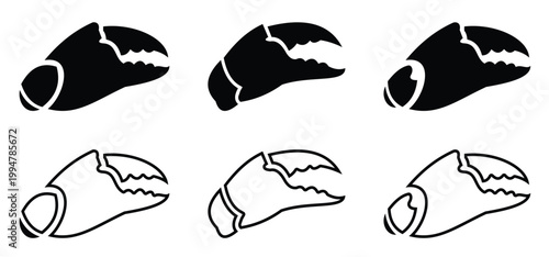 Cute Crab Character Design for Marine and Ocean Theme Vector Illustration.