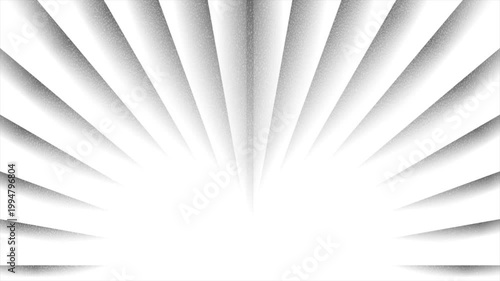 Abstract white and grey geometric background with circular rays and grainy grunge gradient texture. Concept motion design. Seamless loop. Video animation Ultra HD 4K 3840x2160