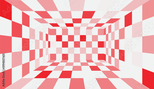 Red white tablecloth pattern lines. Gingham seamless pattern. Christmas backgroound. Strokes texture for textile shirt plaid, tablecloth, cloth, blanket, paper, makeup. Checkered print.