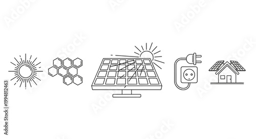 Renewable energy solar panel system.