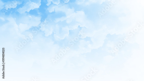 Bright Sunny Day Cloudscape with Copy Space. 