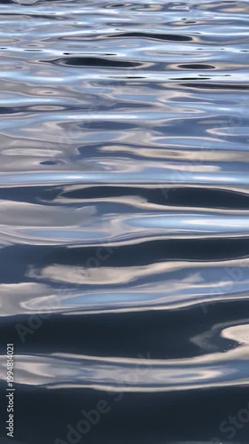 Waves ripple across the water surface, creating a serene and reflective natural scene.