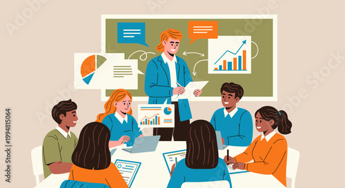 A stylish, minimalist illustration evokes a sense of calm and self-assurance. Ideal for branding, website graphics, or articles about identity and emp