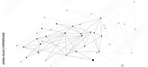 Network connection. Abstract mesh, molecular plexus line and cyberspace. abstract technology background